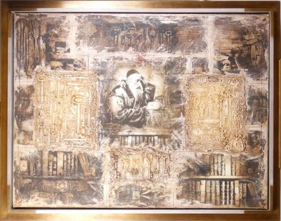 une peinture sur le mur d'un immeuble représentant un homme