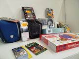 many items that are sitting on a table together