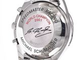 michael schumacher autographed watch with the world champion logo