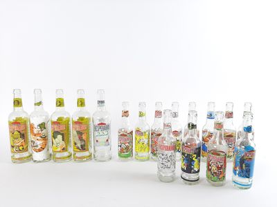 DESPERADOS : 5 bouteilles de 65 cl,