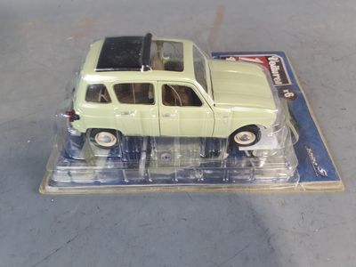 a toy car that is sitting on top of a box