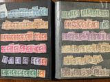 a book with a lot of stamps on it