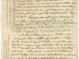 un vieux bout de papier sur lequel on a écrit à la main