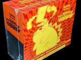 a cardboard box with a picture of a cartoon character on it