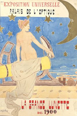 tableau représentant une femme assise sur une chaise devant la lune