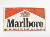 a sign that says marlboro on the side of a car