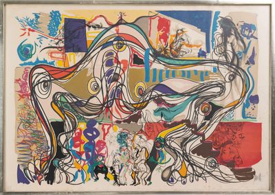 Raymond MORETTI (1931-2005), "Représentation", lithographie …