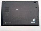 a black laptop that is sitting on a table