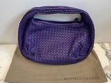 bottega veneta purple woven leather shoulder bag