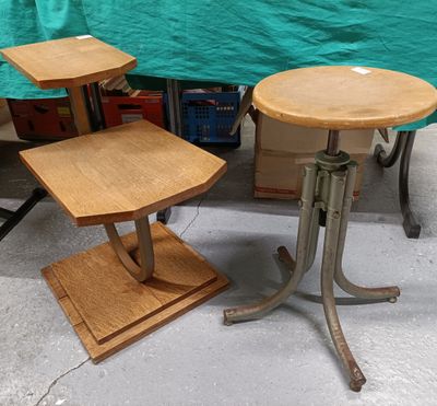 two tables that are sitting next to each other