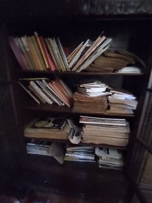 une bibliothèque remplie de nombreux livres dans une pièce