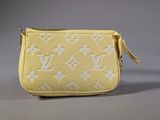 louis vuitton yellow monograme leather wrist bag