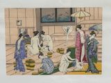 a picture of a group of people in a room