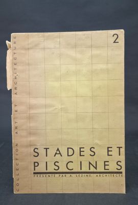the cover of the book standset piscines, with a black background