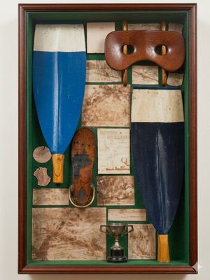 Rare composition sur le thème de l'aviron: avec éléments anc…