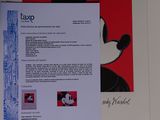 a picture of a picture of a mickey mouse on the wall