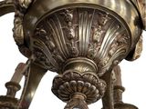 an image of a chandelier with a label on the top of it
