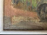 a picture of a painting of a man riding a horse