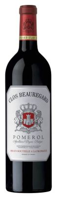 une bouteille de vin rouge avec une étiquette rouge sur fond blanc
