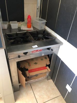 Réchaud Delrue en inox à 2 feux sur table - Photo 1