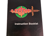 a black book with a red and green logo on it