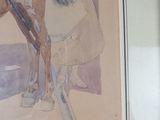 a picture of a painting of a man on a horse