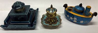 three different types of decorative objects on a table
