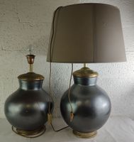 Paire de lampes rondes en métal peint. (photo 3)