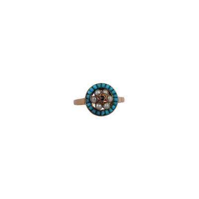 un gros plan d'une bague ornée d'un crâne