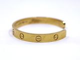 cartier 18k yellow gold love ring
