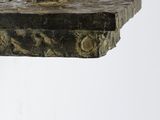a statue of a man on a pedestal on a white background
