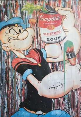 JULIEN DURIX (1991) Œuvre digitale sur papier, reprenant sa …