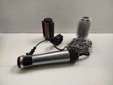 a hair dryer and a blow dryer sitting on a table
