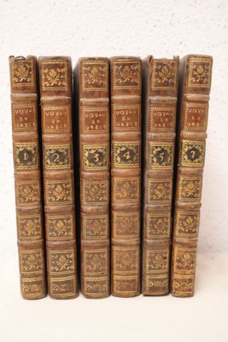Voyage du jeune Anacharsis en Grèce. Paris, de Bure, 1789, 6 volu...