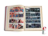 an open book with a comic strip in it