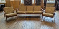 Ensemble de mobiliers de salon en bois exotique mouluré scul… (photo 2)