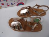 a pair of sandals that are on a table