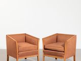 pair of mid century danish lounge chairs