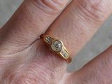 gros plan de la main d'une personne portant une bague