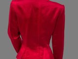 the back view of a red jacket on a mannequin mannequin mannequin mannequin mannequin mannequin mannequin manne