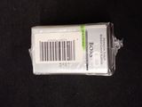 a barcode on the back of a cell phone