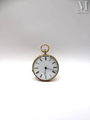 an image of a gold pocket watch with roman numerals on the face
