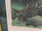a picture of a painting on the wall of a room