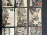 de nombreuses cartes postales anciennes représentant des passants dans la rue
