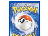a close up of a card with a pokemon ball on it