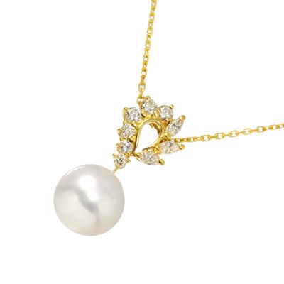 Mikimoto Modèle : Collier perle et diamants