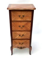 Petit chiffonnier en placage de bois de rose ouvrant par 4 t…