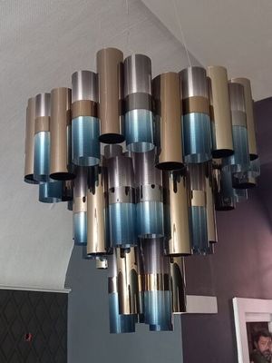 SLAMP : Lustre modèle LOLO. En Lentiflex. 80X80X83 cm. Frais…
