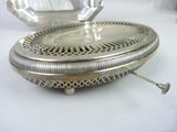 a silver box that is sitting on a table