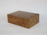 an image of a wooden box with a lid on a white background